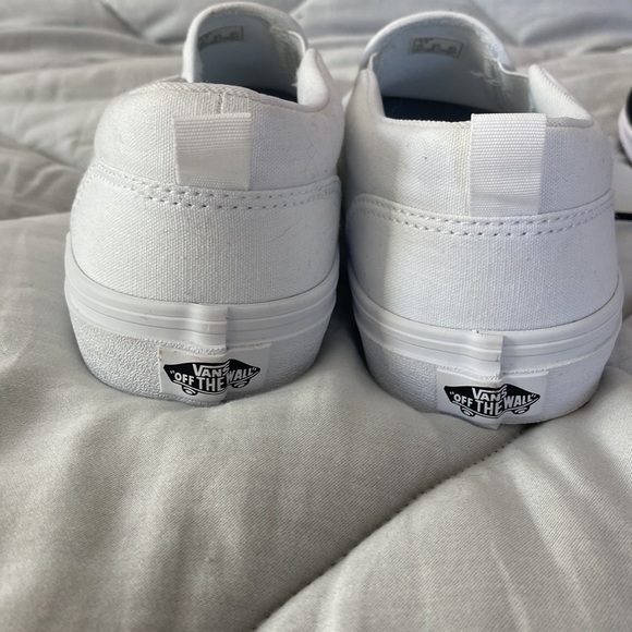 White Slip On Vans - Picture 4 of 6